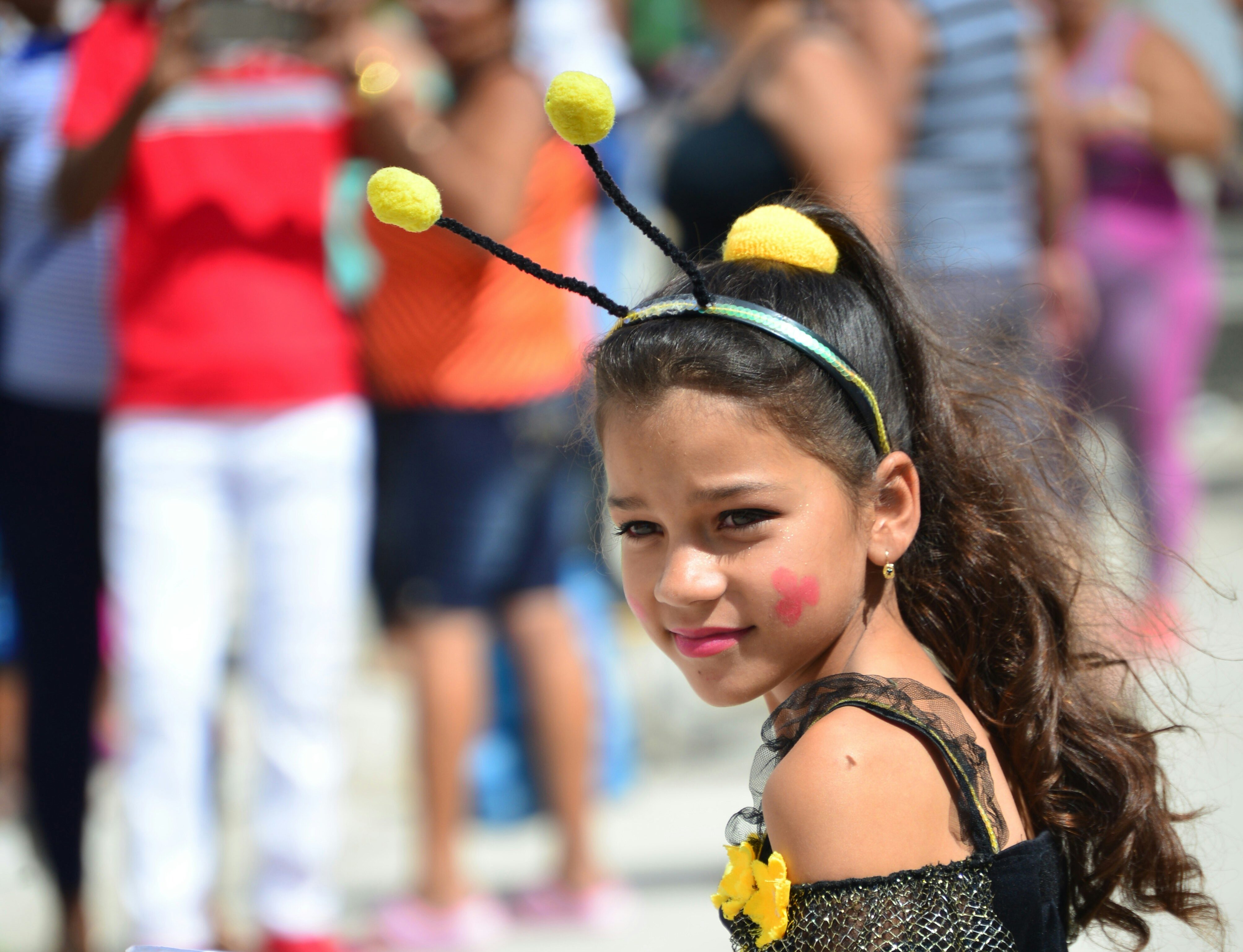 girl in bee costume