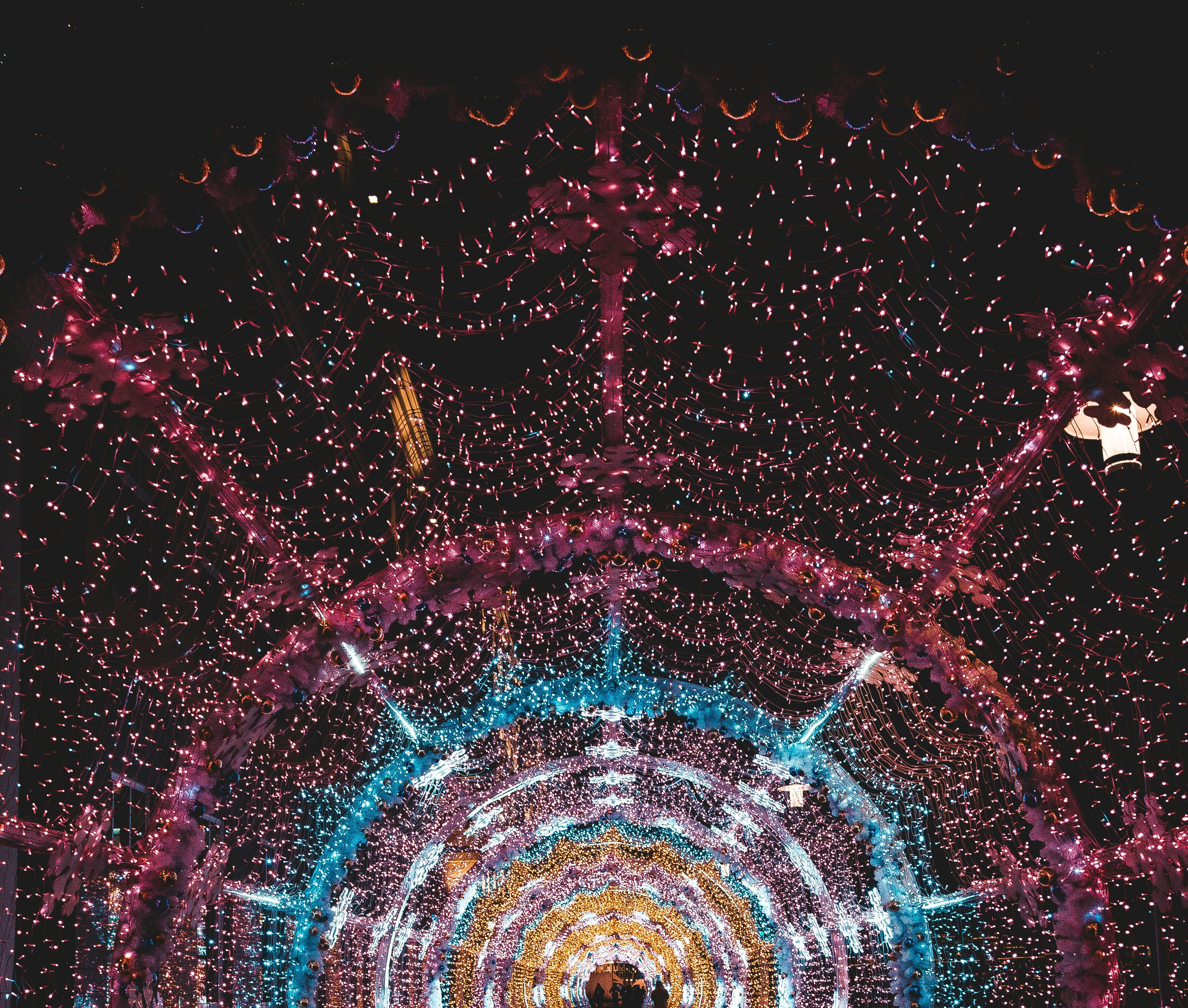 tunnel of christmas lights
