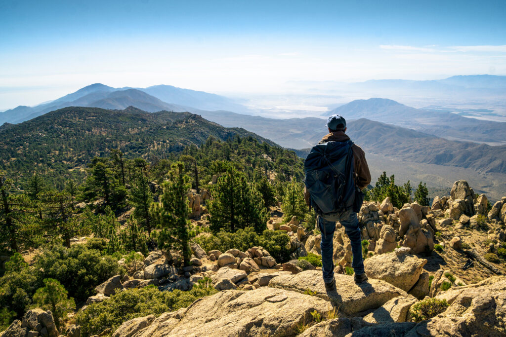 Scenic views of Santa Rosa mountains near Toro Peak